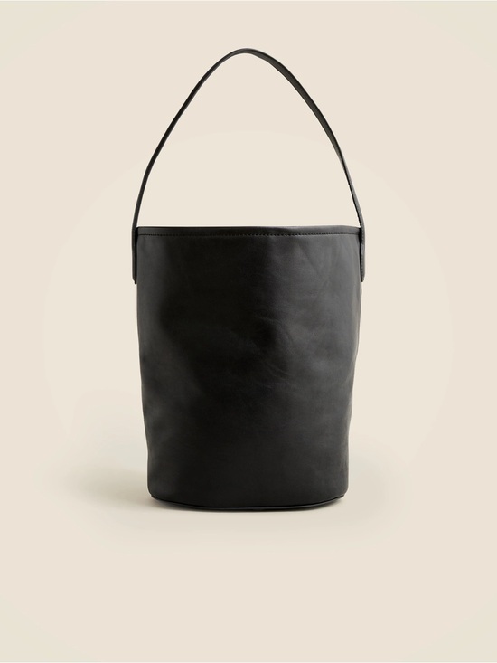 J. Crew Handbags - NWOT J.Crew Berkeley Bucket Bag Black Leather